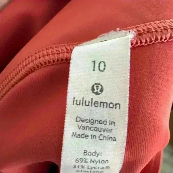 Lululemon Train Times Tights ~ Poppy Coral ~ 10 - Picture 11 of 11